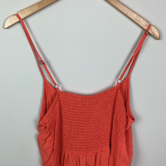 Coco + Jaimeson Floral Coral Embroidered Romper - Picture 10 of 13